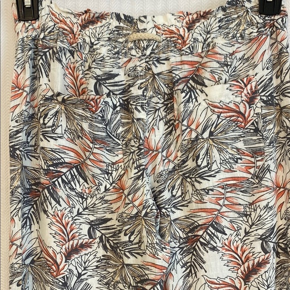 CALI 1805 Los Angeles Pant Flare Wide Leg Linen Tropical Drawstring Size Small - Picture 11 of 14